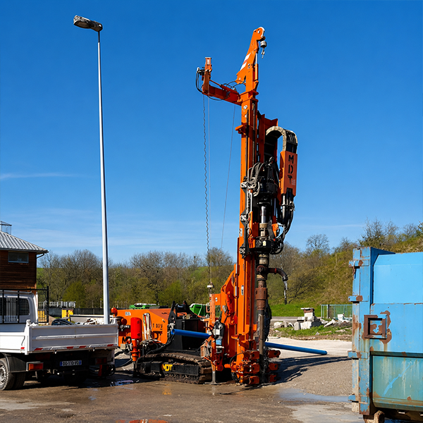 Foreuse hydraulique sur chenilles Esserval-Tartre